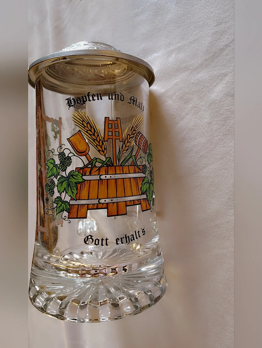NWOT German Glass Beer Stein 